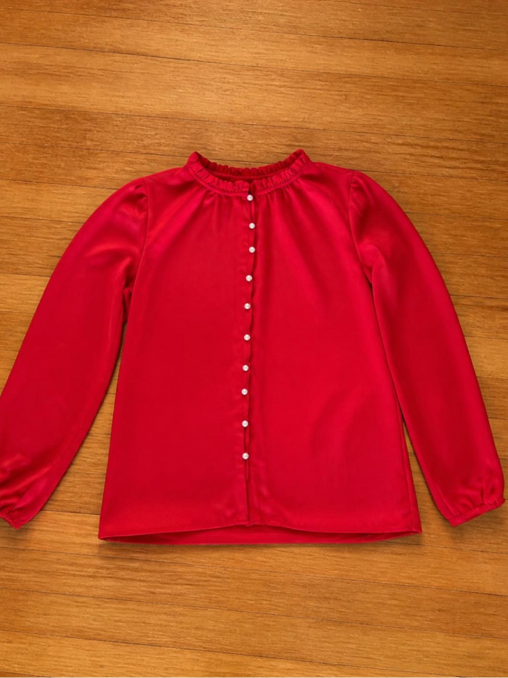 NWT Ann Taylor Pearl Button Blouse XS